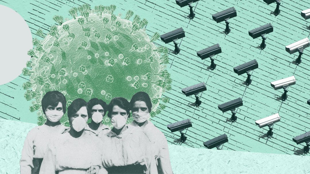 Surveillance Capitalism in the times of Covid-19, image by Sofia Prosper